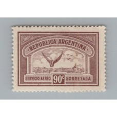 ARGENTINA 1928 GJ 649I ESTAMPILLA NUEVA CON GOMA VARIEDAD PAPEL INGLES U$ 11